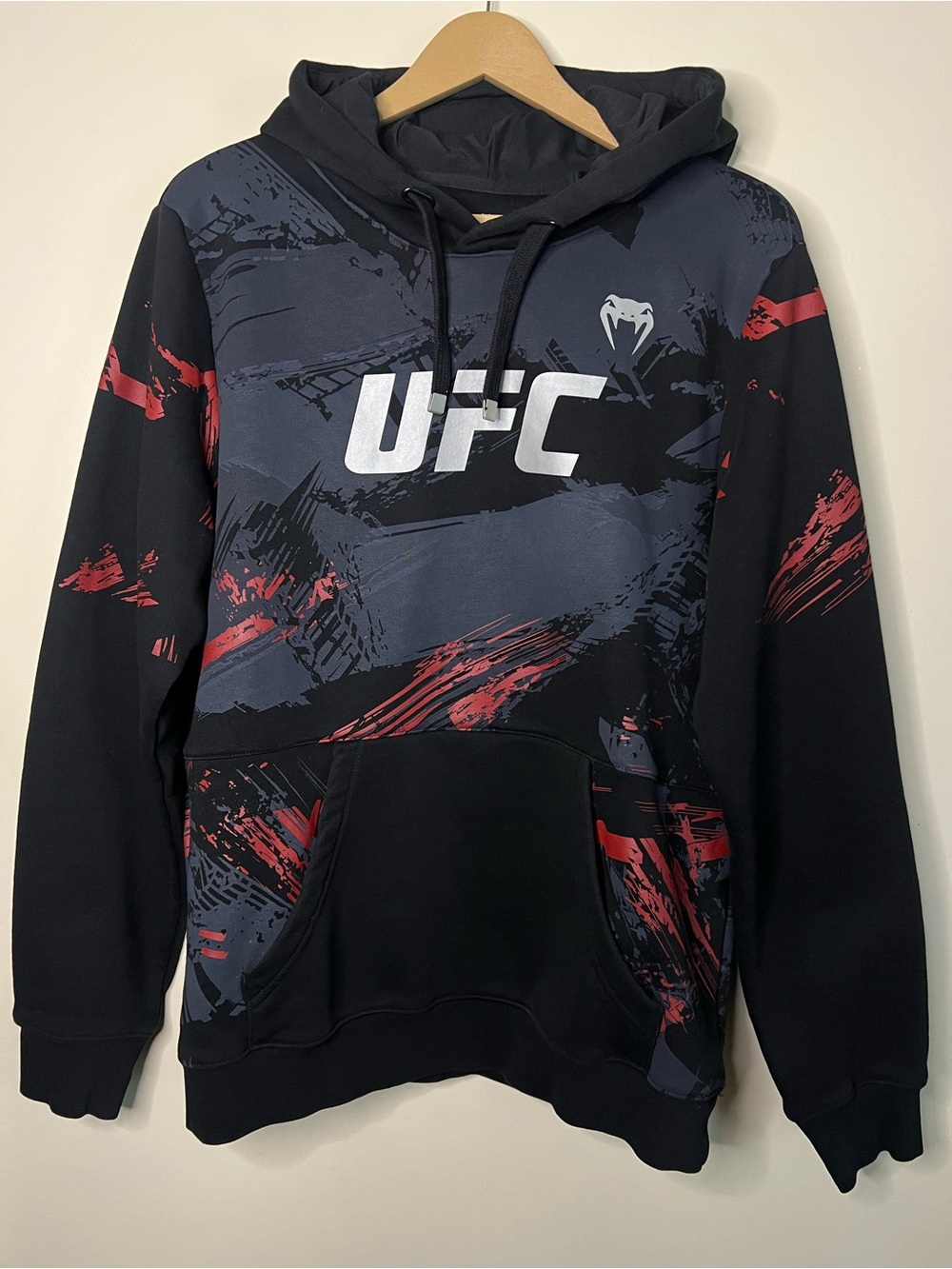 UFC Authentic Venum Fight Week 2.0 All Over Print Pullover Hoodie Size L